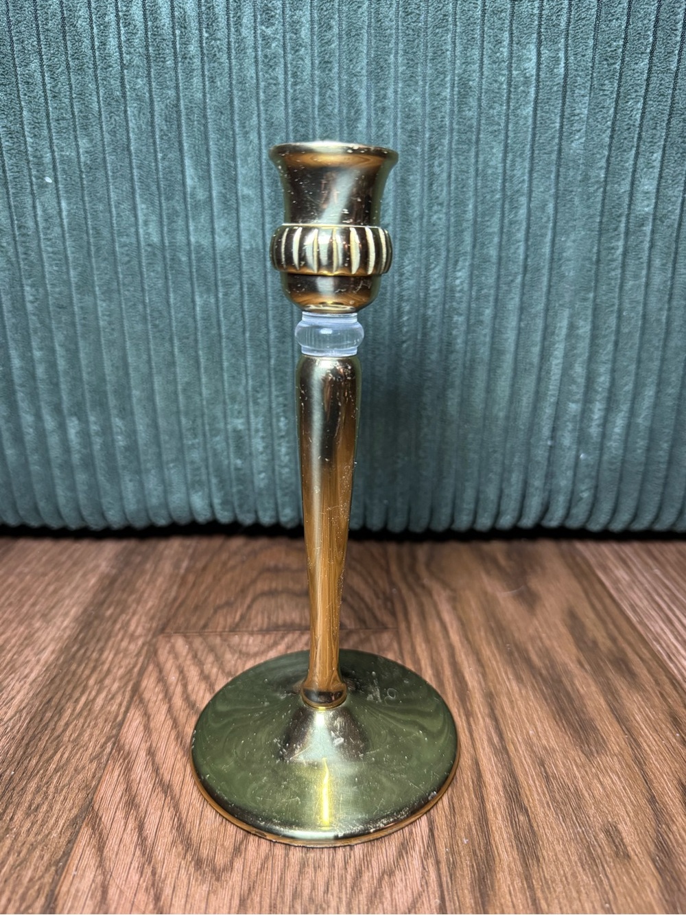 Brass Taper Candle Holder - Gold Finish